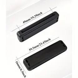 Elastic Lifting Regulator for Seat Belt - Anti - Skid Fixing Clip, Compact Design, 2 - Pack (Black)