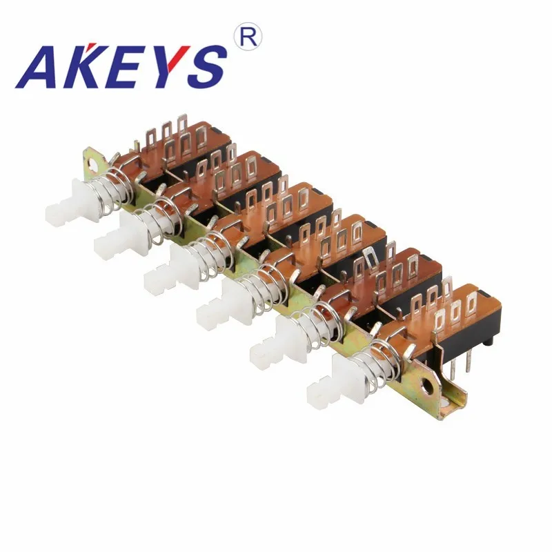 

1 PC PBS-22H18-15-6 6pins KAN5H 6- wire Straight key switch