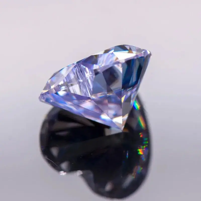 Wholesale Lavender Color Moissanites Stones With GRA Certificate 0.5-4ct VVS1 For DIY Jewelry Accessories Make Free shipping