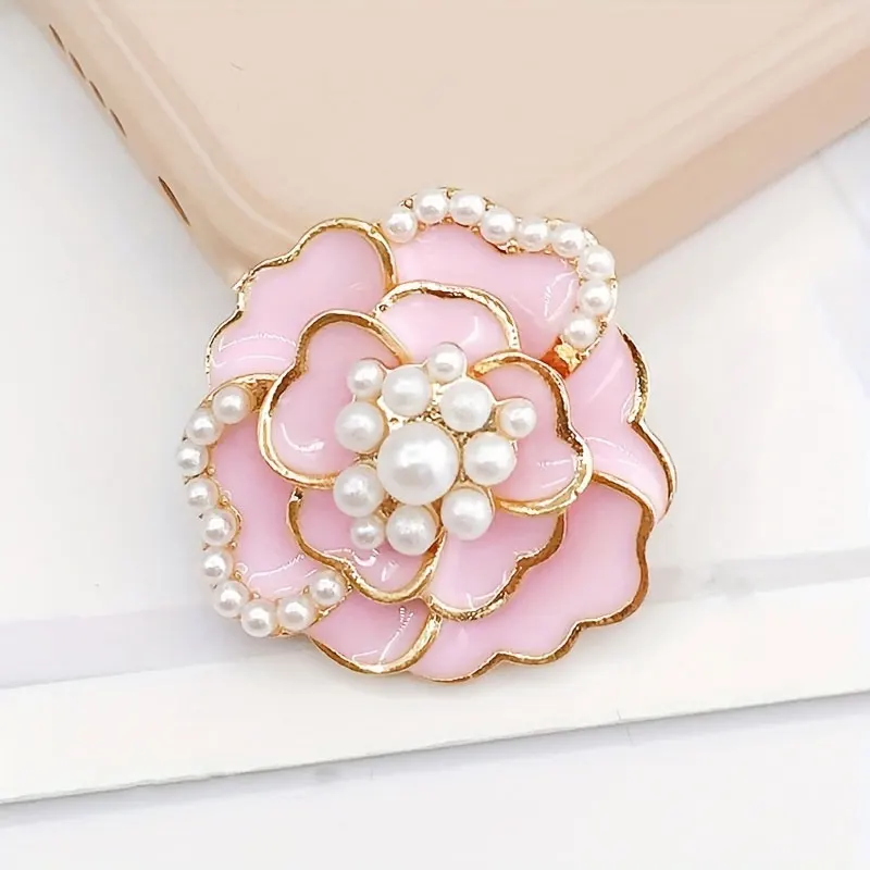 3 Stück Diamant fünfblättrige Blume DIY Schmuck Zubehör Handy Aufkleber DIY Kleidung Haarspange Taschenzubehör – Detail 4