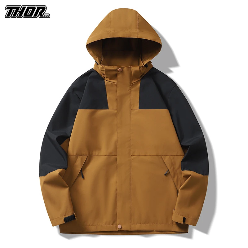 THORSOL Cycling Windbreaker Men's Windproof MTB Bike Clothing Rain Resistant Waterproof Bicycle Jacket Chaqueta Ciclismo Hombre