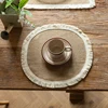 Burlap Placemats with Lace Edge 6