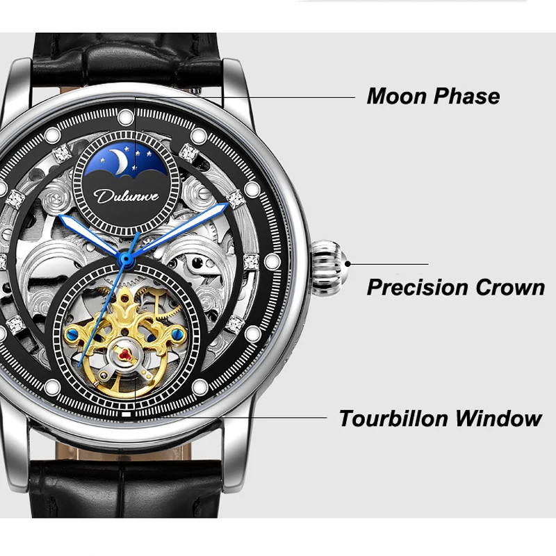 Vīriešu es ūdensizturīgs automātiskais mehāniskais plaukstas vīriešu tops luksusa Tourbillon sporta pulkstenis vīriešu s_voghion.com