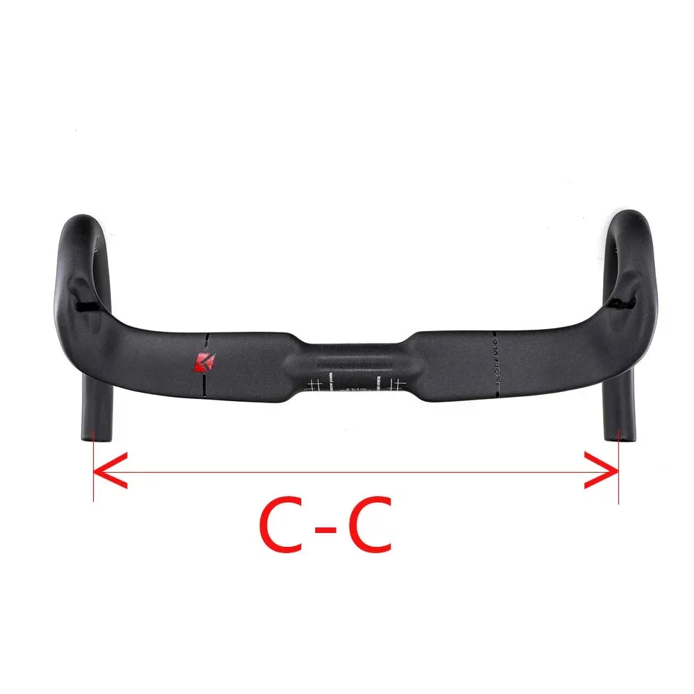 Kocevlo Carbon Rennrad Lenker 31,8X380/400/420/440mm UD Matte Interne Routing straße Fahrrad Zubehör Racing Drop Bar – Detail 7