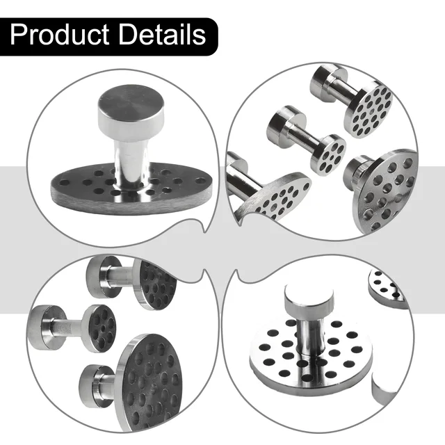 Aluminum Puller Tabs Silver Aluminum Dent Repair Tools Interior Parts Puller Tabs Remover Dent Repair None Brand New Practical 4