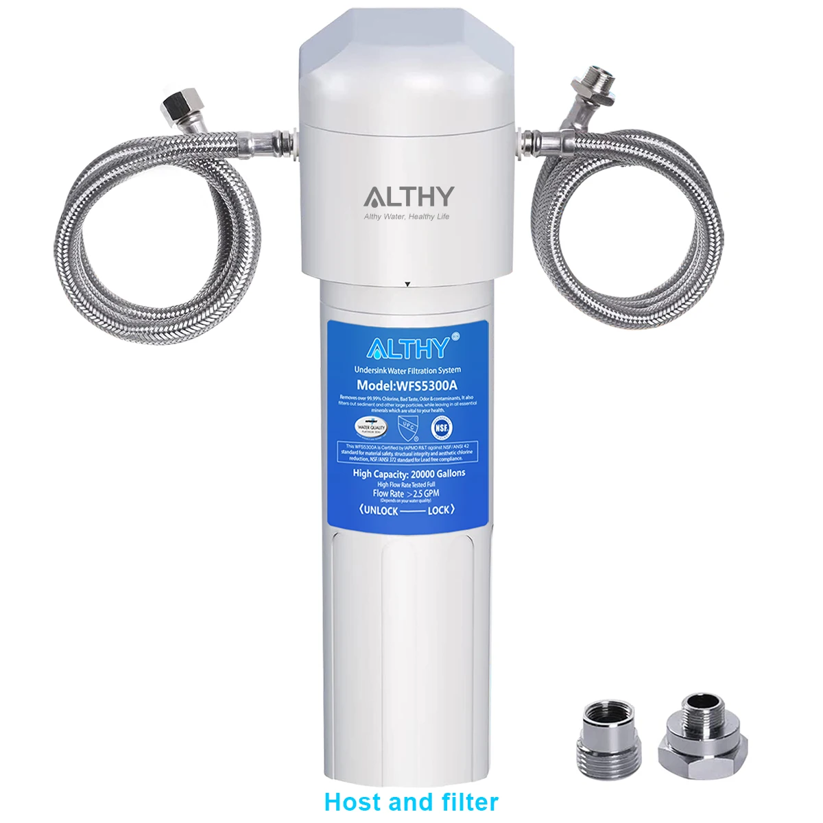 ALTHY – purificateur de filtre à eau potable sous évier, certifié NSF/ANSI, connexion directe sous le comptoir, système de Filtration d'eau