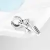 Fashion Women 925 Silver Hairdressing Tool Scissors and Comb Dangle Charms Beads Fit Original  Charm Bracelet Jewelry 3