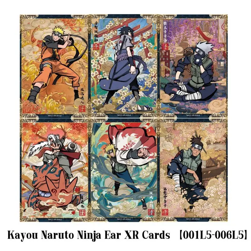 

Kayou Naruto Latest Ninja Era Special Pack Anime Itachi Sasuke Kakashi Full Series XR MR PTR SR Complete Set Collection Card