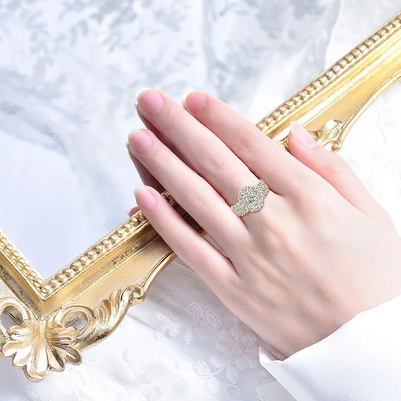 High Quality AAA Cubic Zirconia Rings For Women Solid 925 Sterling Silver Famous Brand Wedding Jewelery Gift 2022 Trend