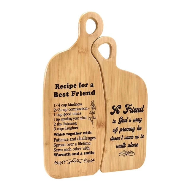 Bamboo Cutting Board, Chopping Board Set: Great for Meal Prep and Serving,  Charcuterie, Eco-Friendly Wood Cutting Boards in Assorted Sizes