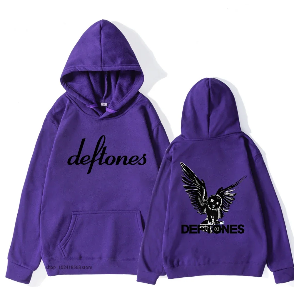 Around The Fur Tour Band Hoodies Hip Hop Men Retro Deftones Sweatshirts Women Unisex Streetwear Man Long Sleeve Winter Hooded