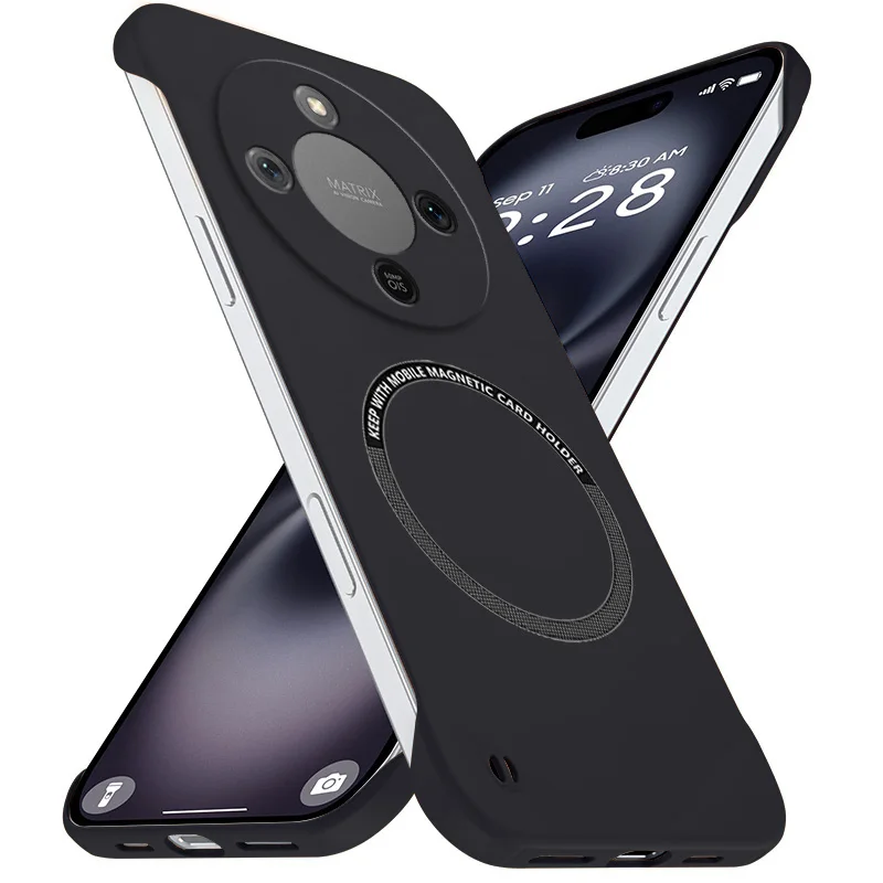 Magnetic Slim for Honor X9d HonorX9d MTN-NX1 Frameless Phone Cases Matte Anti-Scratch Hard PC Cover Borderless Shockproof Armor - Image 4