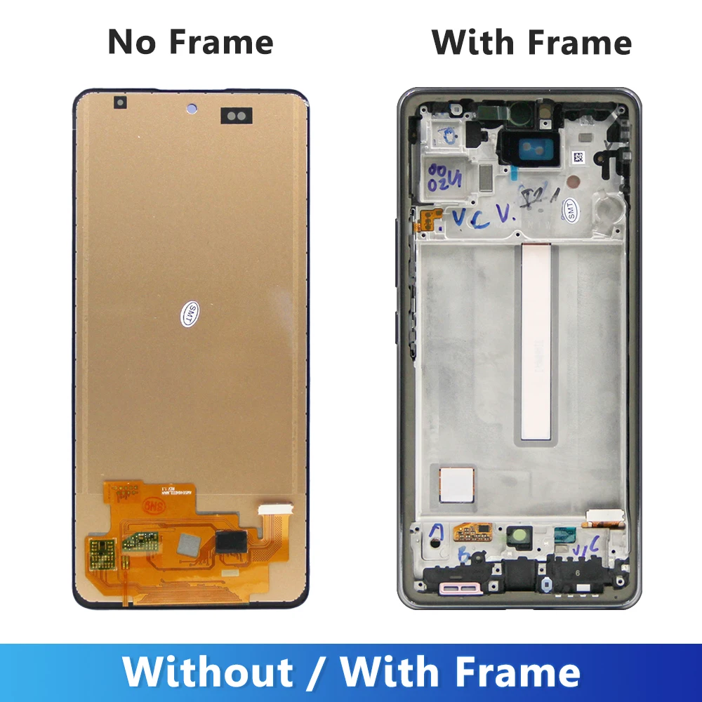 6.5'' AMOLED For Samsung A53 5G LCD Display Touch Screen Digitizer Assembly Replacement For Samsung A536 A536B Screen With frame