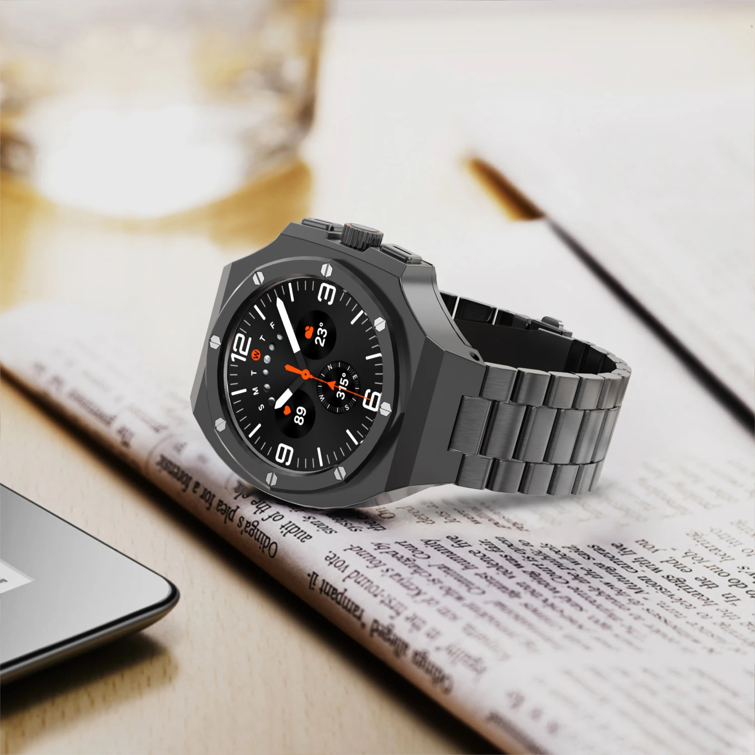 Mod Kits For Samsung Watch Ultra 47MM Metal Case Band For Samsung Galaxy Watch Ultra LTE 47mm Luxury Men Bracelet Accessories