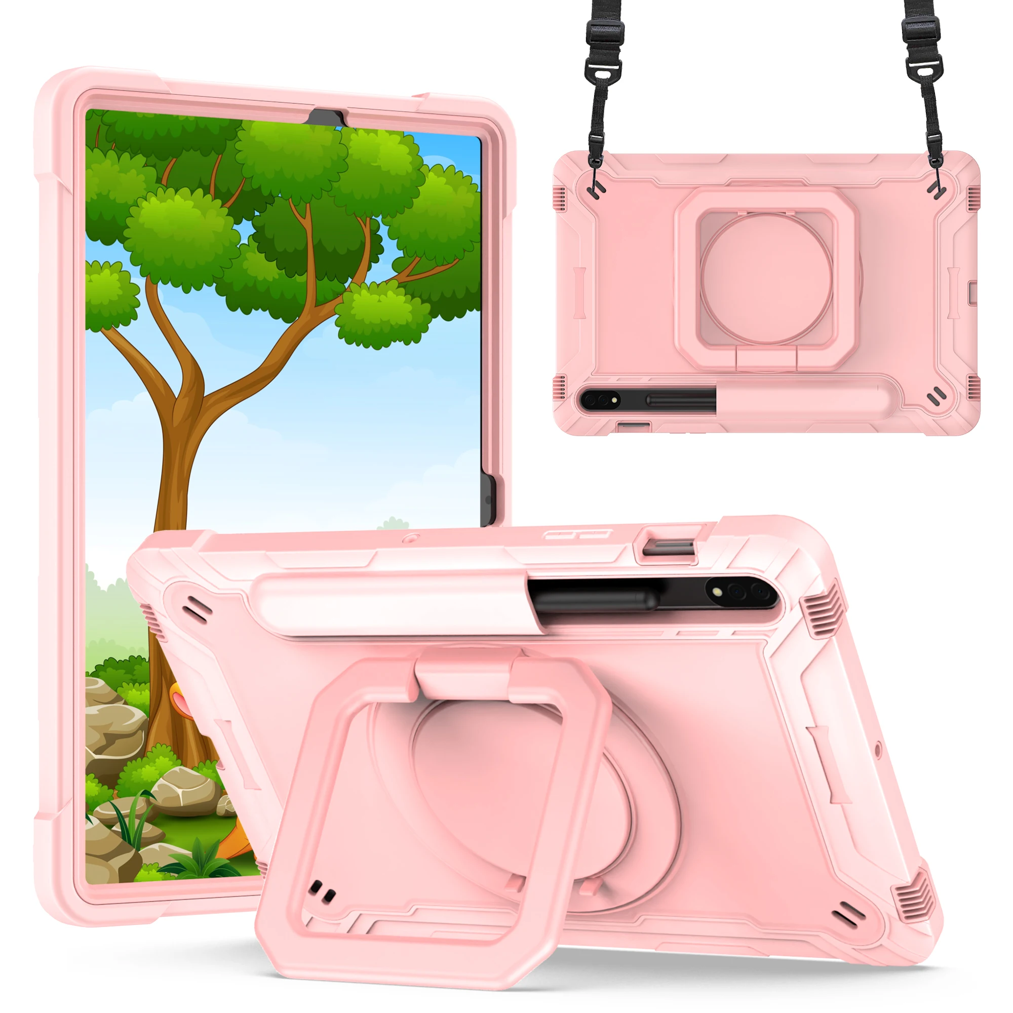 Durable 360 Rotating Stand Tablet Cover