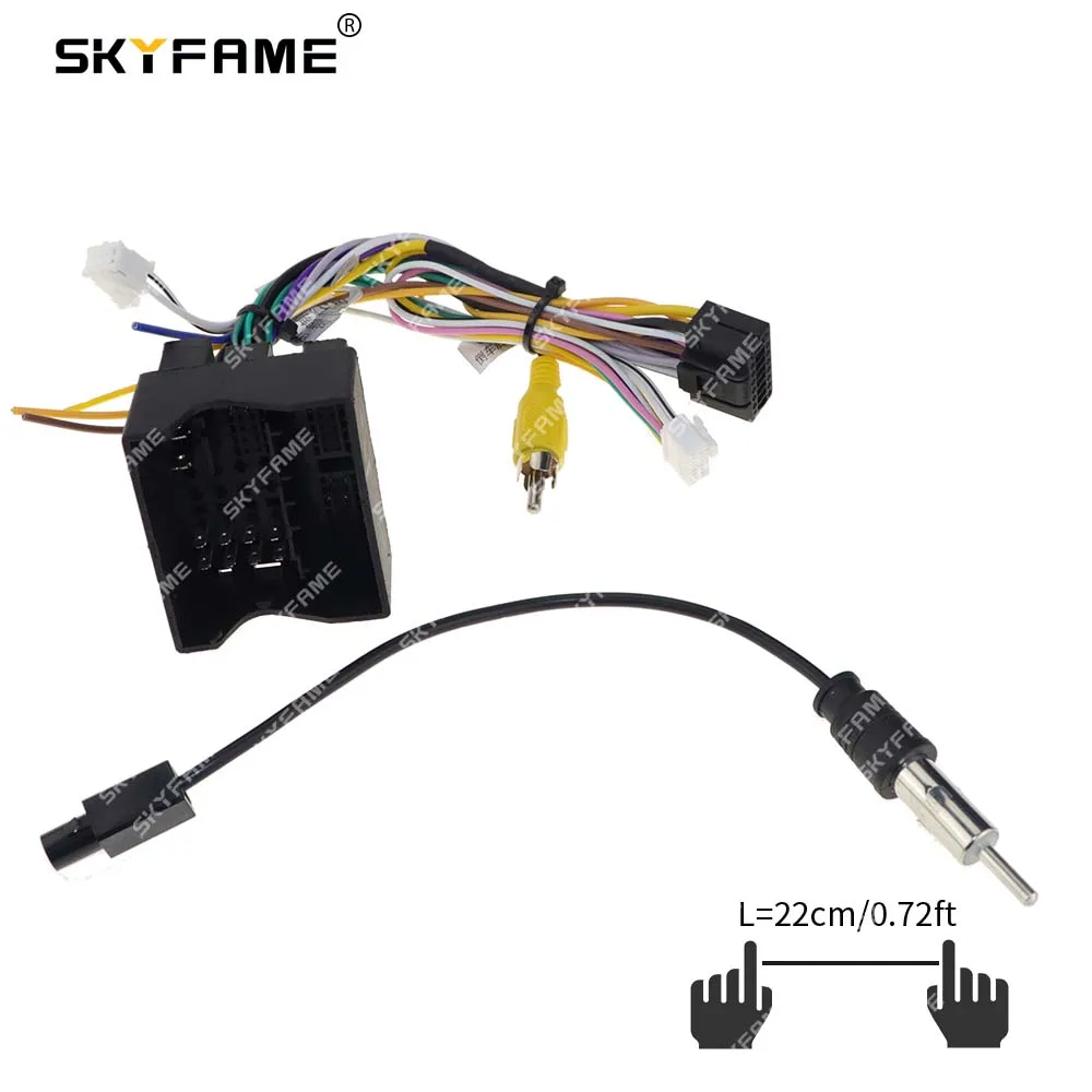 SKYFAME ڵ 16pin 輱 ϳ׽  Canbus ڽ ڴ ȵ̵   ̺  ٰ  7 Skoda G-RZ-VW58