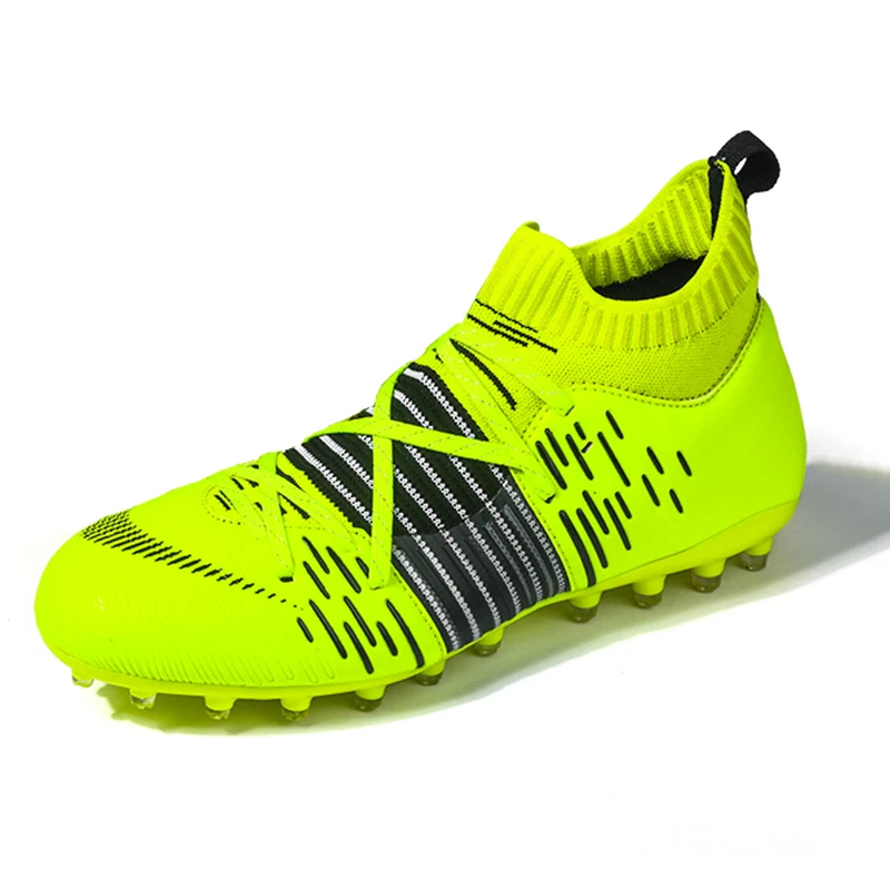 MenHighTopSockSoccerShoesFGTFFootballBootsAntiSlipOutdoor