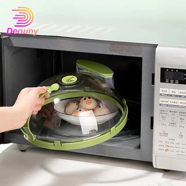 Microwave Cover Microwave Food Cover Microwave Splatter Cover Microwave  Cover Transparency PP Material Food Protection Grab Design Safe Healthy