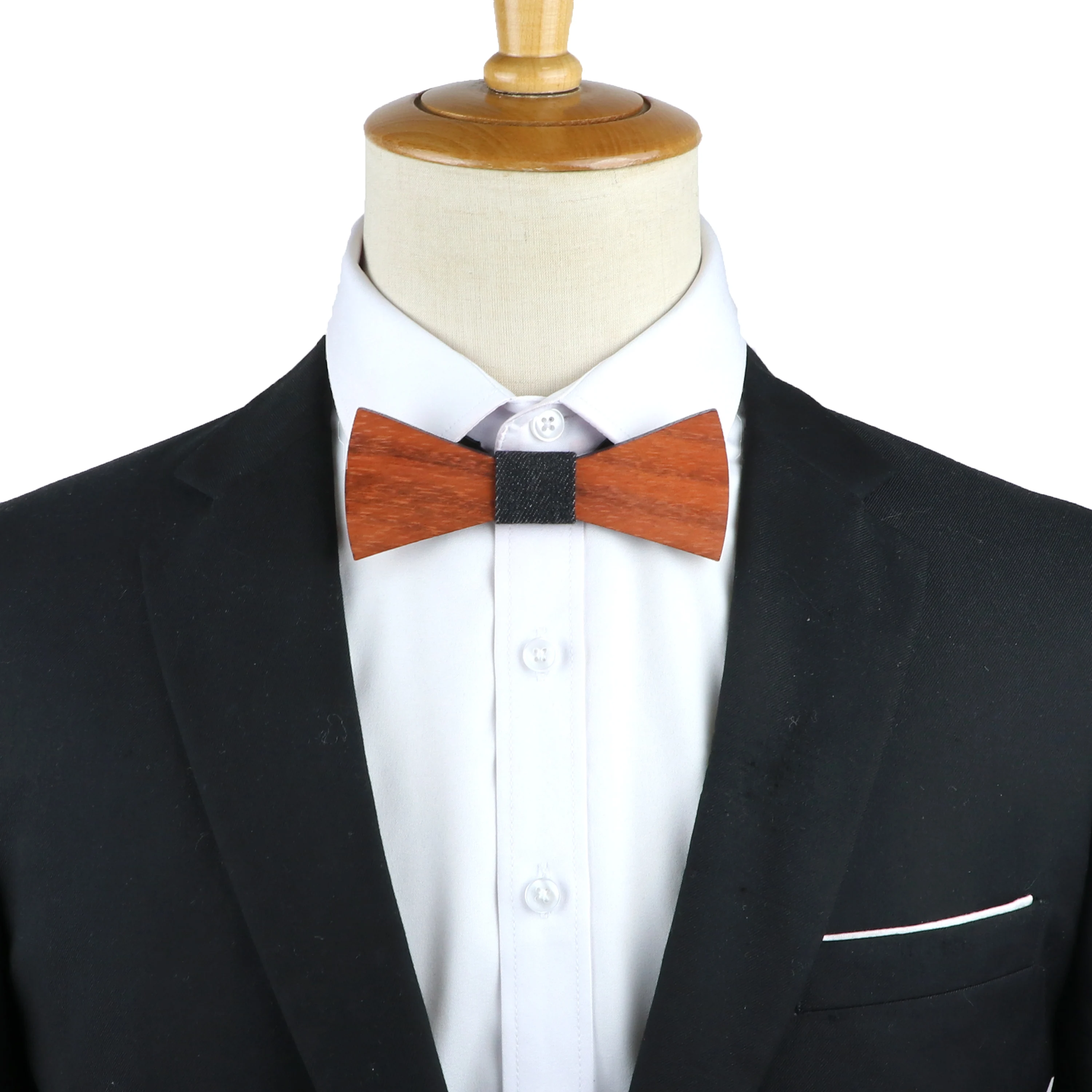 Vintage Wooden Bow Tie Men Unisex Hollow Out Butterflies Carved Retro Wooden Neck Ties Adjustable Strap Bowtie Bowknots Slim