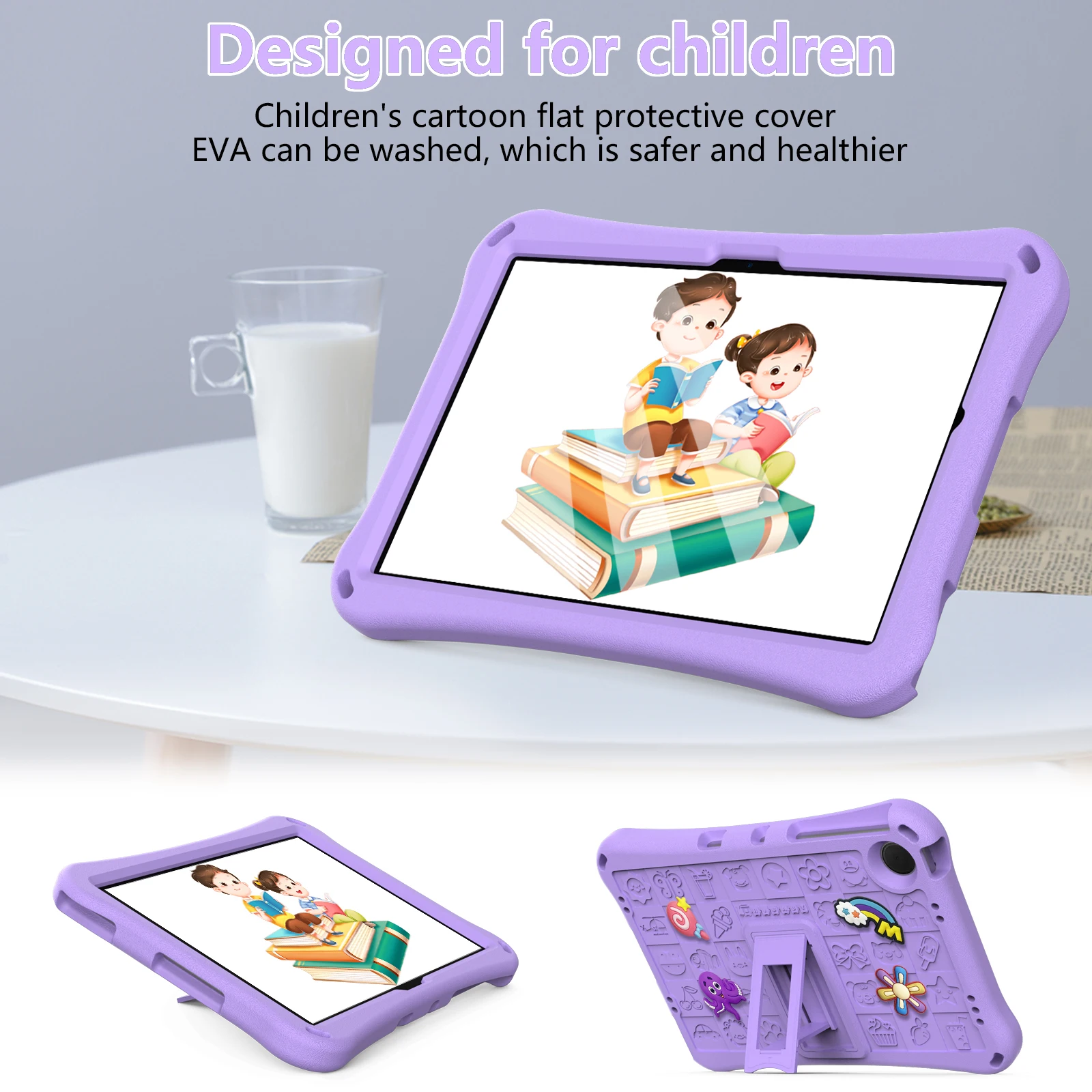 Durable Nontoxic EVA + PC Drop-proof Shockproof Protective Tablet Cover