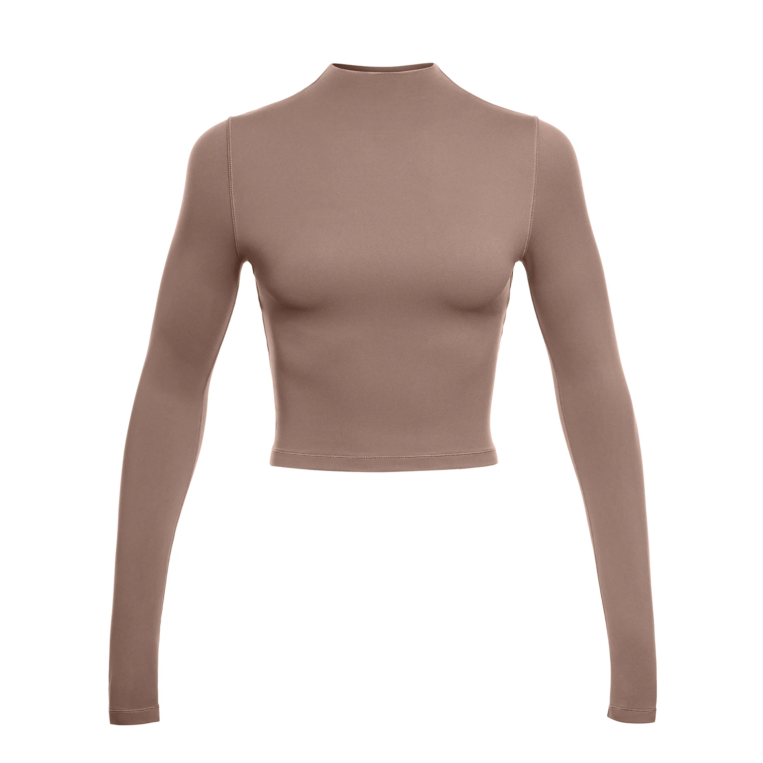 CRZ YOGA Womens Butterluxe Mock Turtleneck Long Sleeves Crop Tops Slim Fit  Athletic Workout Casual Base Layer Shirts - AliExpress