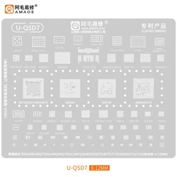 BGA Stencil for Qualcomm Snapdragon 750G/690/695/720G/460/662/765G SM7225 SM6350 SM6375 SM4375 SM7125 SM4250 SM6115 SM7250