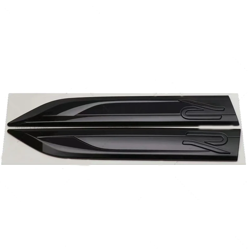 1PCS The new R blade leaf plate logo suitable for the Volkswagen Golf 78golf GTI decoration, Side label car sticker