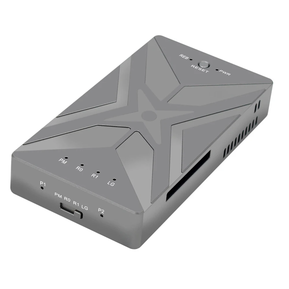 M.2 NVME SSD 디스크 듀얼 베이 RAID 하드 디스크 박스 타입-C USB 3.2 모바일 하드 드라이브 케이스 데스크탑 컴퓨터용 하드 드라이브 인클로저
