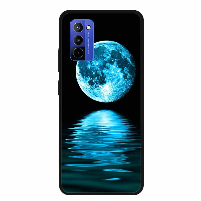 Shockproof Black Silicone Phone Case with Bumper Protection - Soft Back Cover 6.75