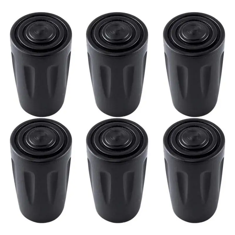 

6 шт. Треккинговая палка для прогулок, тростниковая палка для восхождения, сменный альпеншток, протектор для наружного лагеря, похода, резиновый наконечник