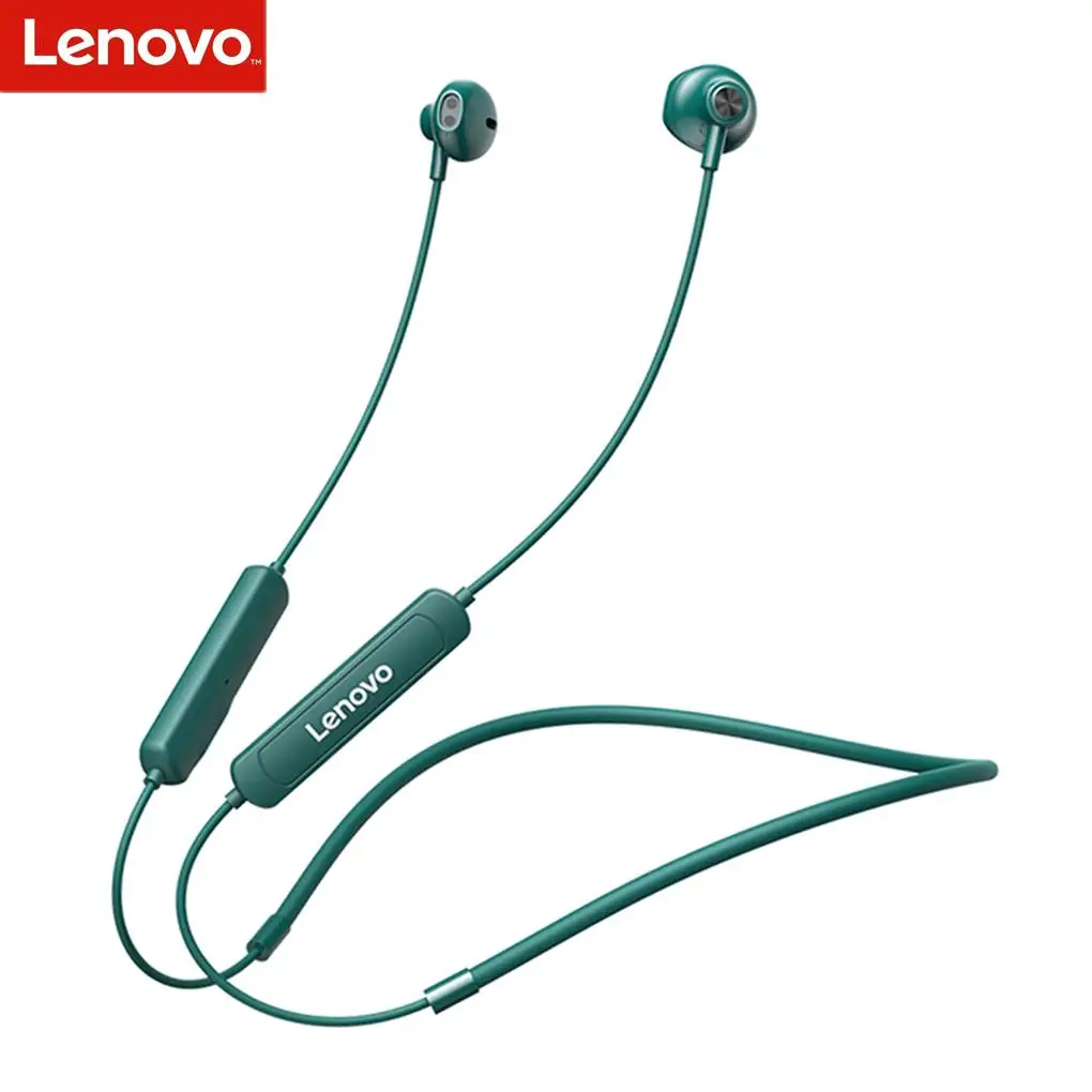 

New Lenovo SH1 Wireless Earphone Bluetooth 5.0 Chip HIFI Sound Quality IPX5 Waterproof Sports Headset Magnetic Neckband Earbuds