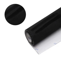 Colorful Self-Adhesive Suede Fabric Roll for DIY Projects and Interior Decor (Black)