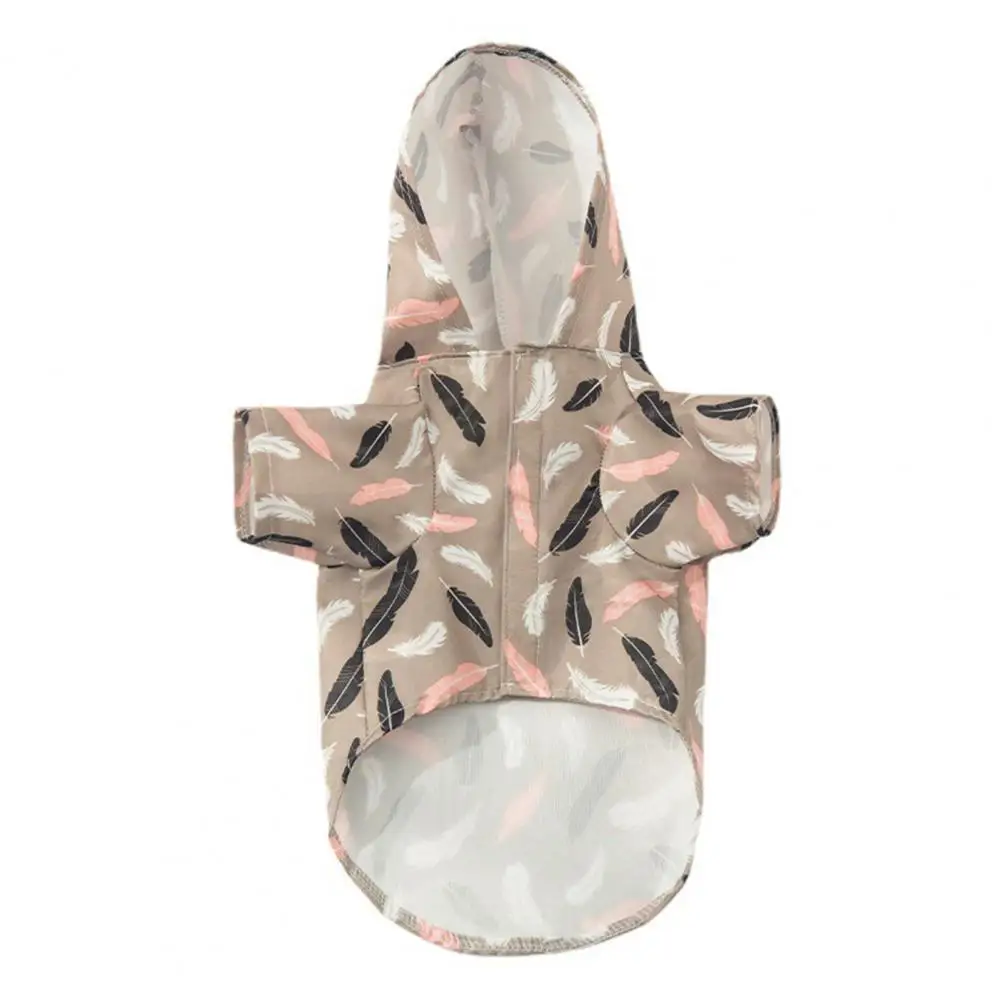

Hooded Pet Raincoat Printing Summer Waterproof Pet Dog Raincoat Outdoor Clothes Jacket For Small Medium Dogs Dog Clothes
