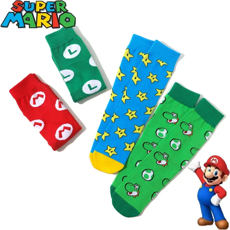

Super Mario Bros Kawaii Midtube Cotton Stars Tide Deodorant Socks Yoshi Anime Socks Christmas Socks Anime Socks Holiday Gifts