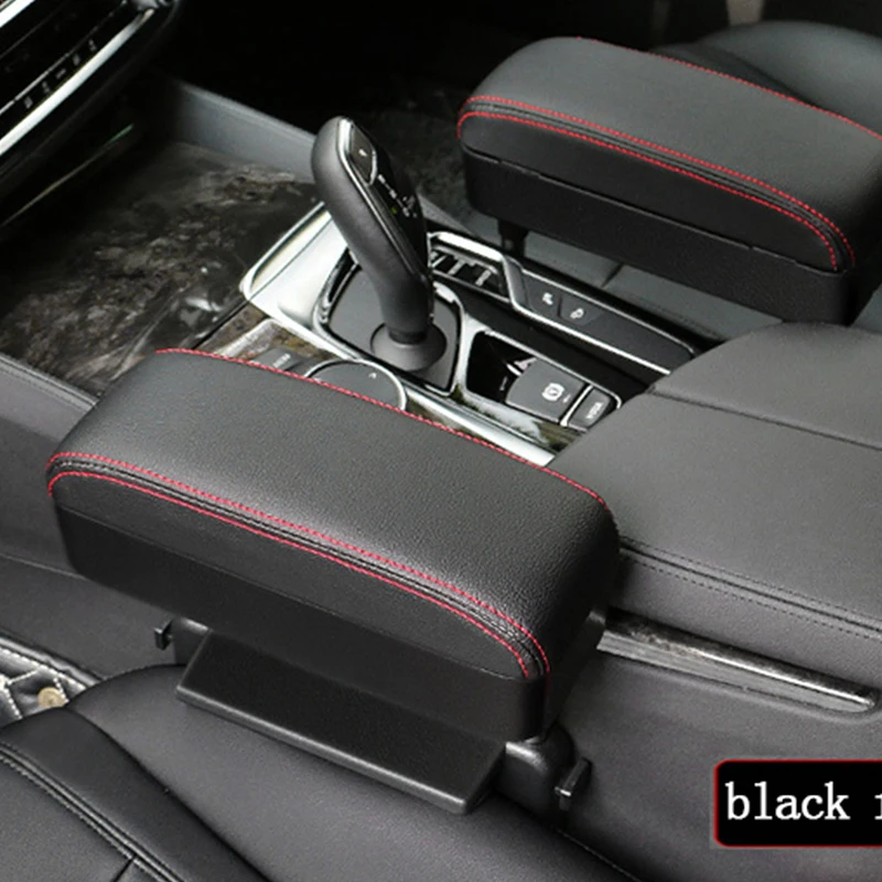 Car Armrest Storage PU Leather Elbow Support Cushion Adjustable Height Auto Elbow Universal Arm Rest Box Organizer Accessories center console armrest car armrest box armrest box car armrest cover armrest pad car armrest mat