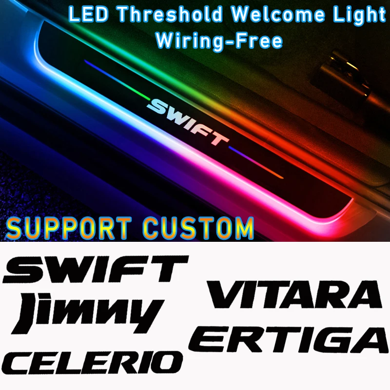 

Customized Car Door Sill Light LED Welcome Pedal Projector Threshold Lamp For SUZUKI SWIFT JIMNY CELERIO VITARA ERTIGA ALTO SX4
