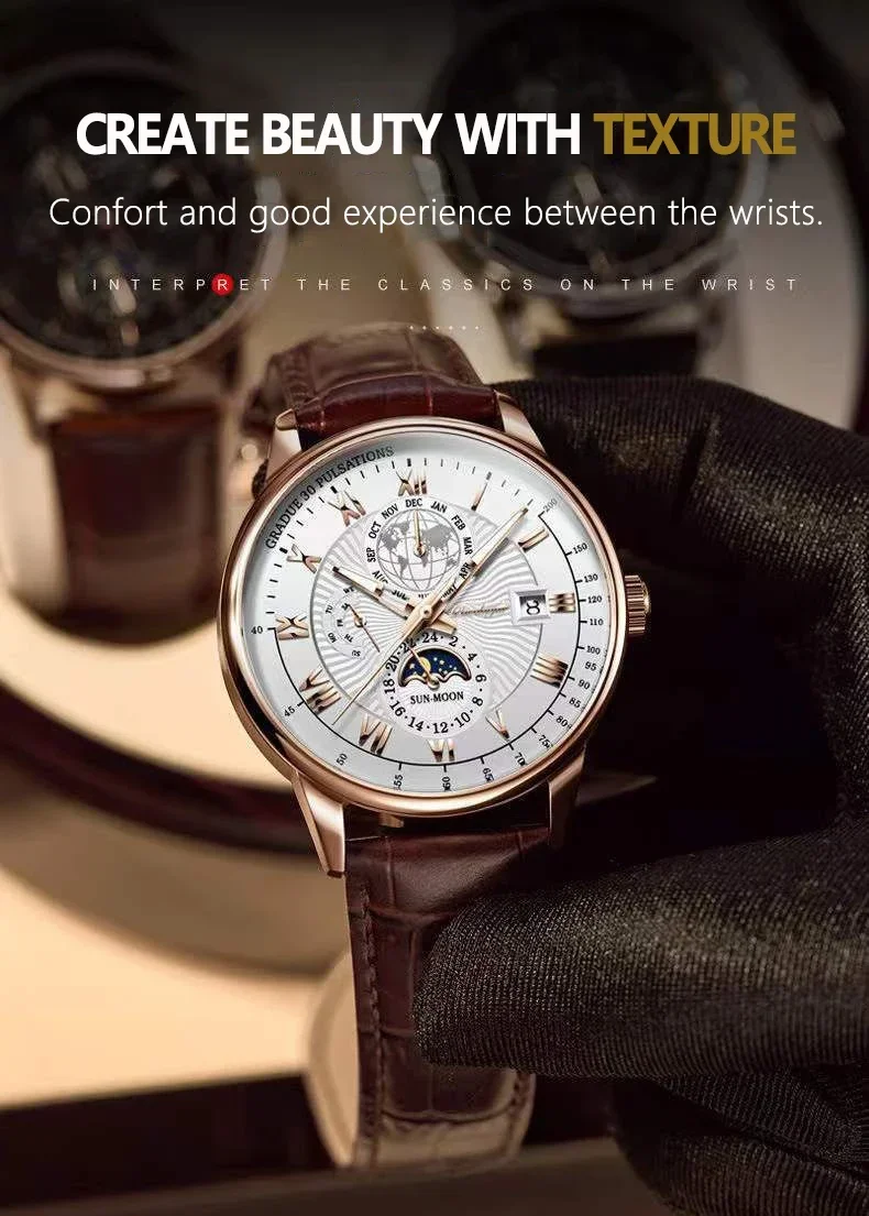 MOONBIFFY Luxury Watch - Luminous