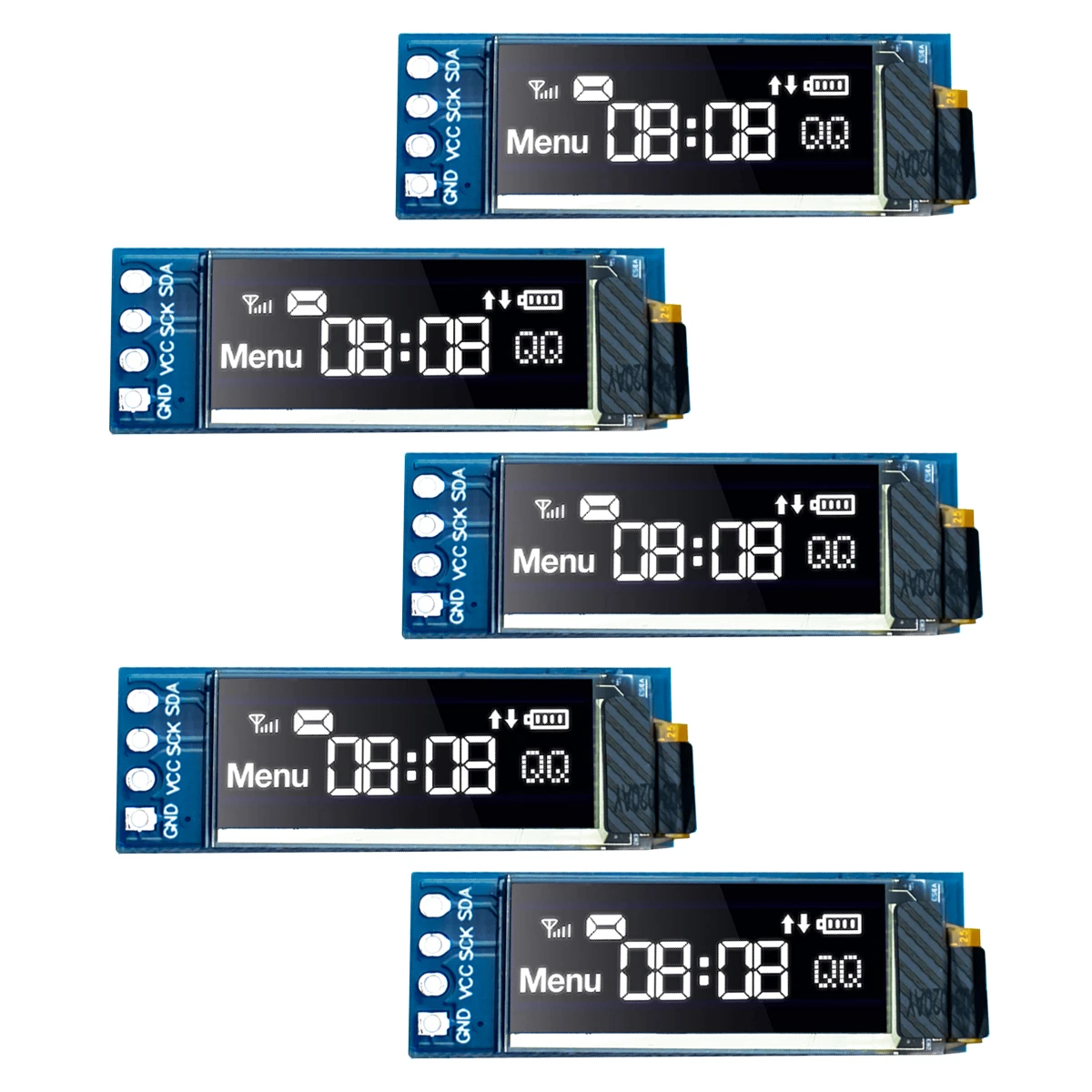 5pcs-0-91-Inch-OLED-Module-White-Blue-Display-128X32-OLED-LCD-Display ...