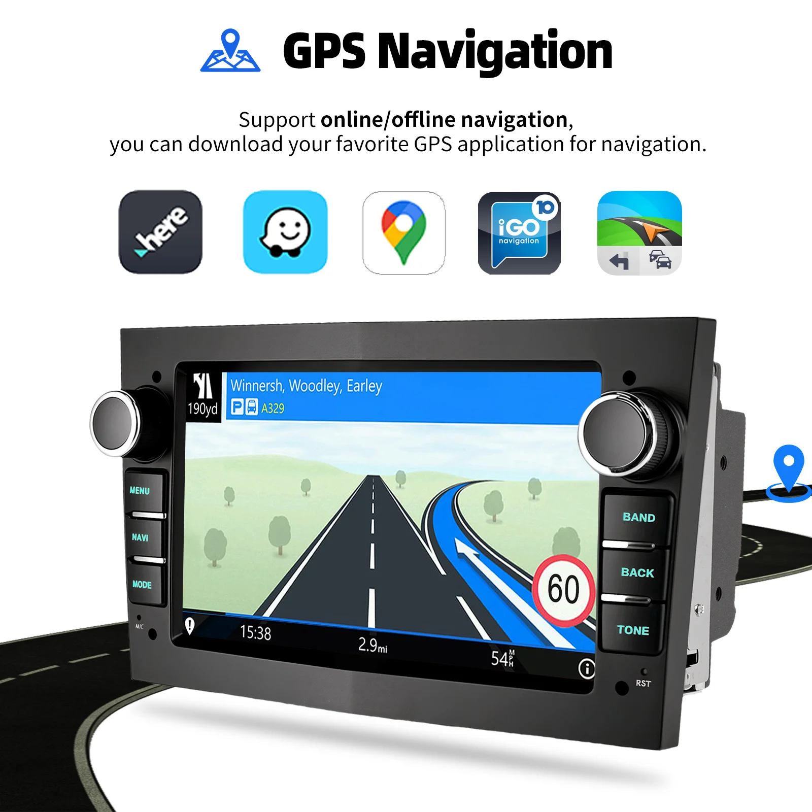 ESSGOO 7" Android 14 Car Stereo Radio Carplay Android Auto For Opel Vauxhall Corsa C/D Antara Astra Zafira RDS Wifi Mirror Link