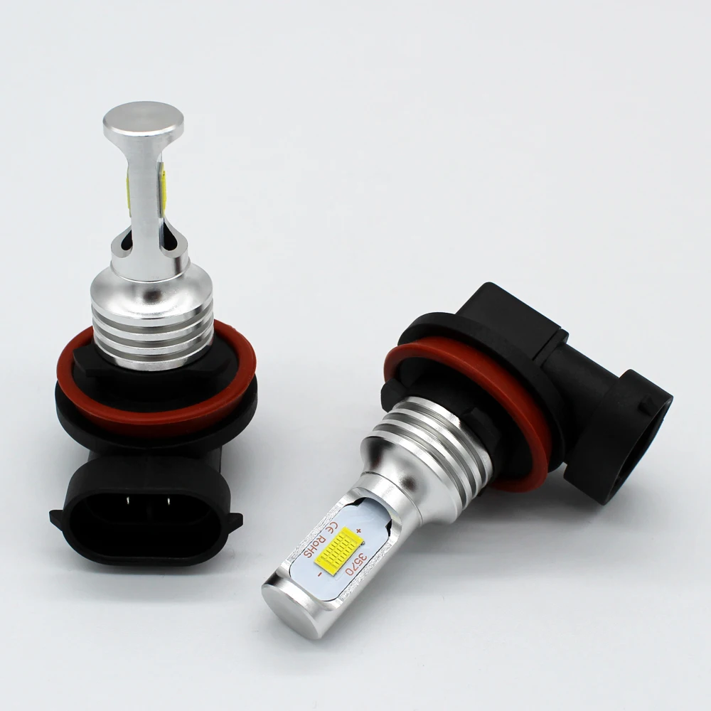 

H11 Светодиодный лампы HB4 9006 H3 9005 Противотуманные фары для вождения 3030 задний фонарь автомобильный светильник парковка 10 Вт 1000ЛМ Авто 6000 К белый 12В 24В