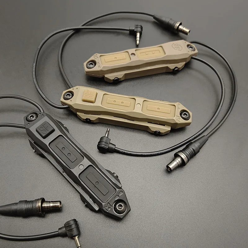 

Airsoft Weapon Scout Light SF/2.5/3.5 Momentary /Constant Dual Remote Switch For M300 M600 PEQ15 DBAL-A2 Flashlight Switch Parts