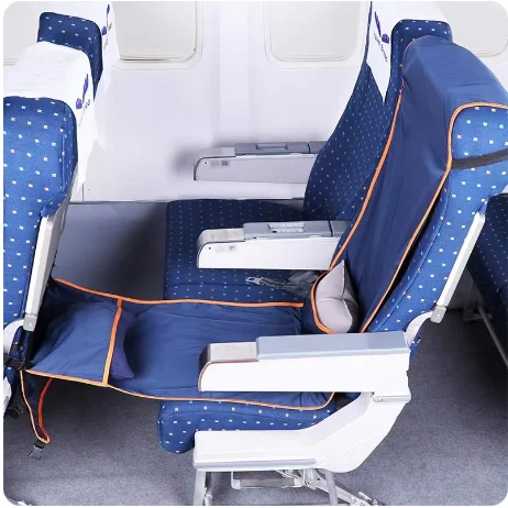 Footrest Hammock Travel Foot Hanger for Adults Baby Sleeping Bed in Airplane Train Bus Car Travelers Hammocks Rests Feet Legs 2