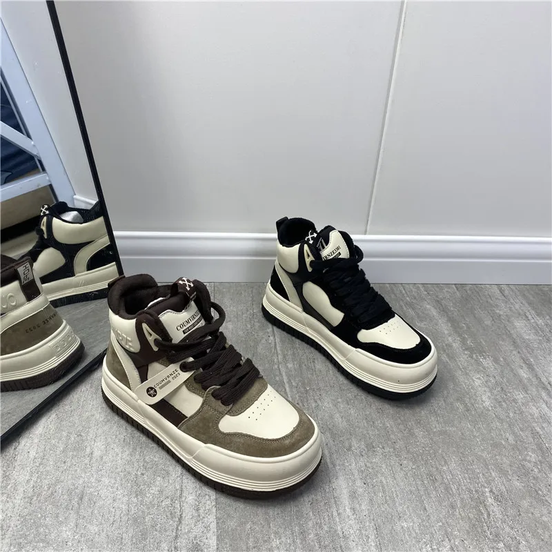 

Кроссовки женские в британском стиле, мокасины на платформе, повседневные туфли на плоской подошве, криперы, осень