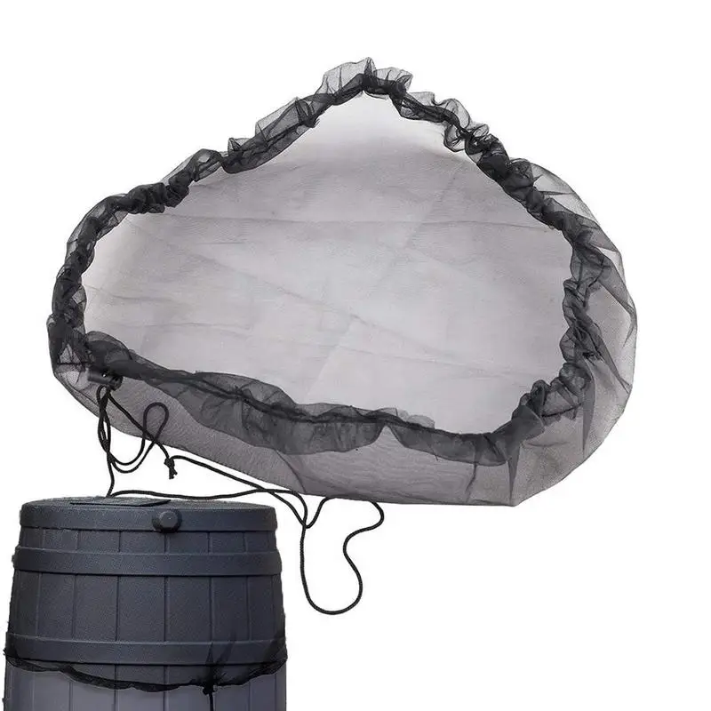 Rain Bucket Net With Cord 60cm Rain Bucket Water Cover Water Tank Protection Lid Collect Tool Garden Supplies
