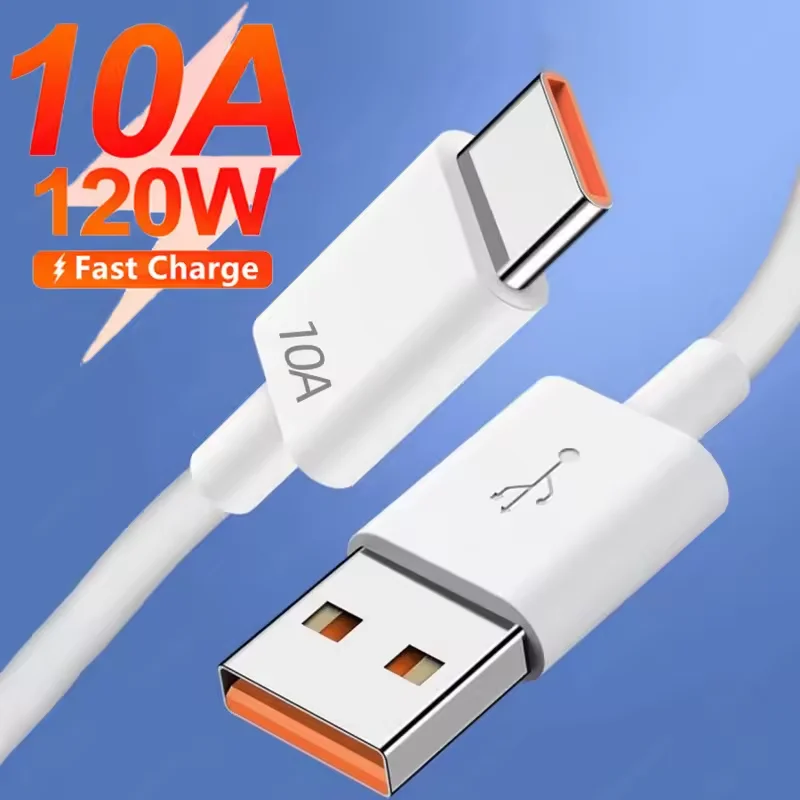 120W 10A USB 타입 C 케이블 초고속 충전 어댑터 데이터 케이블 USBA..