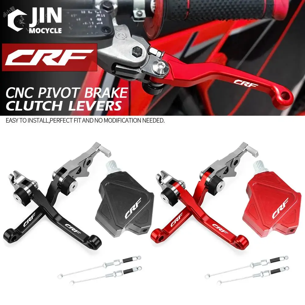 

For HONDA CR250R 2004 2005 2006 2007 Motorcross Accessories CNC Stunt Clutch Lever Easy Pull Cable System Brake Clutch Levers
