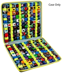 Deluxe Toy Vehicle Storage Organizer Case - Portable Solution (Black bag Blue inner)