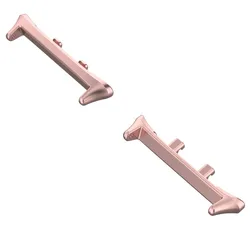 Stainless Steel Strap Adapter for Watchband Replacement - 22mm Bracelet Connector Accessories (Rose Pink)