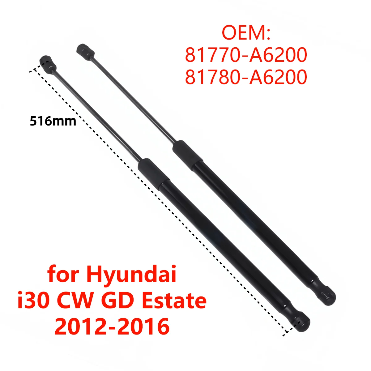 2Pcs 81770-A6200 für Hyundai i30 CW GD Kombi 2012-2016 Auto Hinten Stamm Boot Heckklappe Gasdruckfedern heben Unterstützung Stangen