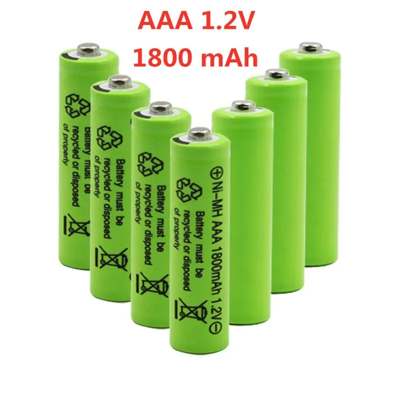 

4~20PCS 100% Original AAA 1800 mAh 1.2 V Quality rechargeable battery AAA 1800 mAh Ni-MH rechargeable 1.2 V 3A battery